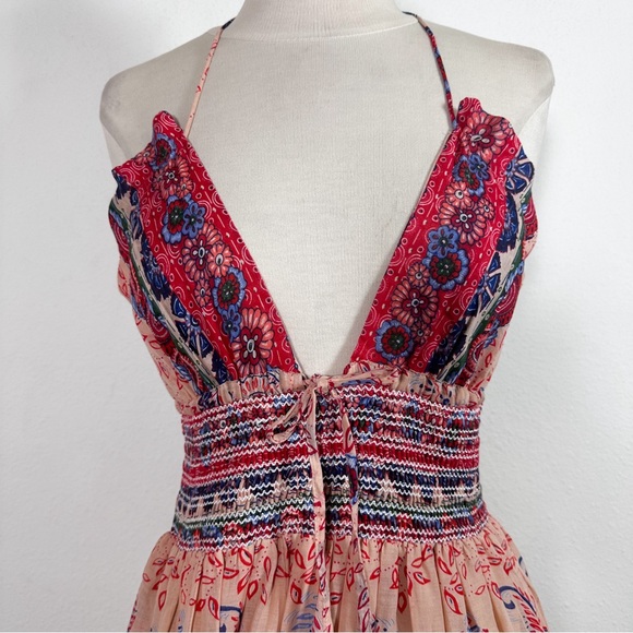 Raga Bohemian Halter Manisha Maxi Dress size Medium NWT - Picture 6 of 14